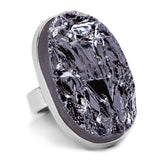 Terahertz Druzy Statement Ring - Designer Gemstone