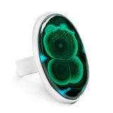 Adorable Azurite-Malachite Ring - Natural Designer Gemstone