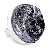 Glittering Terahertz Druzy Statement Ring - Designer Gemstone