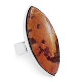 Copper in Dolomite Statement Ring - Designer Gemstone