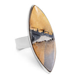 Indonesian Maligano Jasper Statement Ring - Designer Gemstone