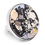 Amazing Indonesian Maligano Jasper Statement Ring - Designer Gemstone