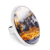 Stunning Indonesian Maligano Jasper Statement Ring