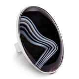Perfect Botswana Agate Ring - Natural Designer Gemstone