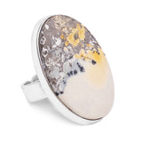 Beautiful Indonesian Maligano Jasper Statement Ring