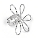 Free Spirit Flower Ring in Solid 925 Sterling Silver