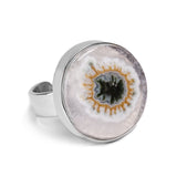 Solar Quartz Ring - Natural Designer Gemstone