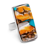 Mohave Turquoise Statement Ring - Natural Designer Gemstone
