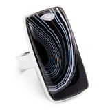 Perfect Botswana Agate Ring - Natural Designer Gemstone