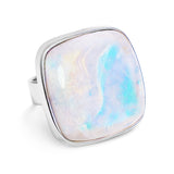 Fantastic AAA Quality Rainbow Flash Moonstone Statement Ring