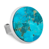 Silver Rebel: Kingsman Turquoise Statement Ring