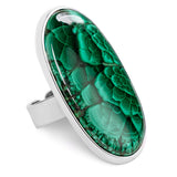 Fabulous African Malachite Statement Ring
