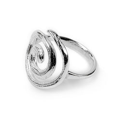 90's Swirl Ring in Sterling Silver
