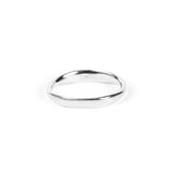 Simple Gentle Wave Ring in Sterling Silver