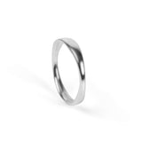 Simple Gentle Wave Ring in Sterling Silver