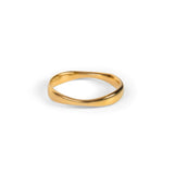 Simple Gentle Wave Ring in 24ct Gold