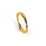 Simple Gentle Wave Ring in Sterling Silver