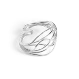 Urban Twist Ring in Sterling Silver