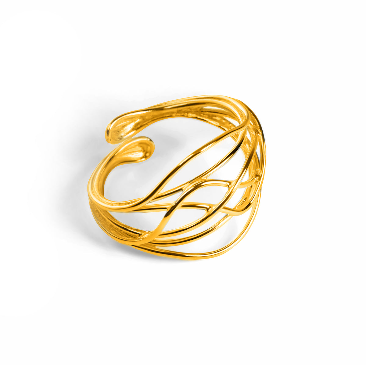 Urban Twist Ring in Sterling Silver