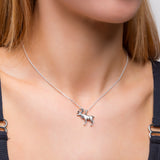 Reindeer / Stag Necklace in Solid Silver