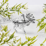 Reindeer / Stag Necklace in Solid Silver