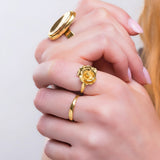 Simple Gentle Wave Ring in 24ct Gold
