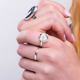 Simple Gentle Wave Ring in Sterling Silver