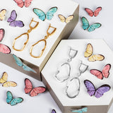 Ripple Drop Earrings in Silver with 24ct Gold