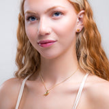 Silver with 24ct Gold Garden Bird / Robin Necklace