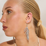 Teeny Tiny Round Stud Earrings in Silver and Larimar