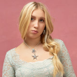 Statement Starfish Necklace in Solid Sterling Silver