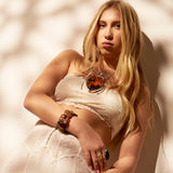 Monumental Handmade Spider Baltic Amber and Silver Necklace - Natural Designer Gemstone