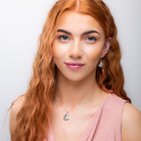 Sailboat / Boat / Yacht Necklace in Silver & Larimar