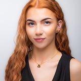 Lucky Shamrock / Clover Necklace in Silver with 24ct Gold