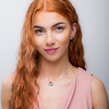 Lucky Shamrock / Clover Leaf Stud Earrings in Silver