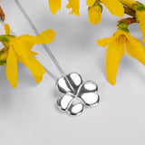 Lucky Shamrock / Clover Necklace in Silver