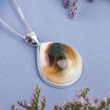 Shiva Eye Shell Necklace - Natural Designer Gemstone
