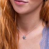 Dazzling Star Necklace in Silver