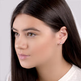 Starfish Stud Earrings in Silver