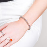 Stretch Bead Bracelet in Labradorite