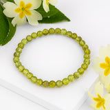 Stretch Bead Bracelet in Peridot