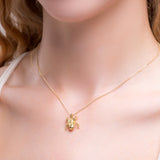 Tarantula Spider Necklace in Silver with 24ct Gold