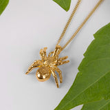 Tarantula Spider Necklace in Silver with 24ct Gold