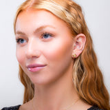 Tarantula Spider Stud Earrings in Silver with 24ct Gold