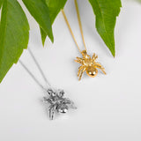 Tarantula Spider Necklace in Silver with 24ct Gold