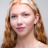 Classic Teardrop Stud Earrings in Silver and Ethiopian Opal