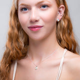 Classic Teardrop Necklace in Silver and Ethiopian Opal