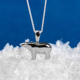 Polar Bear Necklace in Silver