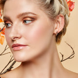 Stag Antler Stud Earrings in Silver