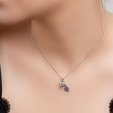 Acorn and Oak Leaf Necklace in Silver